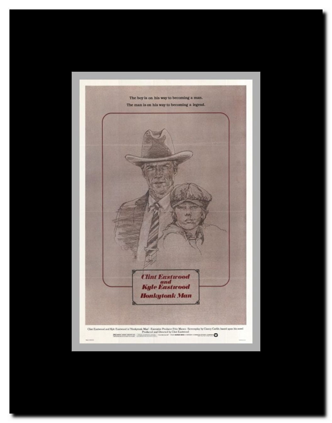 Honkytonk Man Framed Movie Poster
