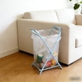 thumbnail image 1 of Honmine 14x8in Foldable Garbage Bag Holders, Portable Kitchen Trash Bag Stand, Grocery Bag Dispenser for Home, Countertop, Pantry, Collapsible Wire Rack, 1 of 6