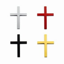 Honmine 2-Piece Cross Car Decal, Religious Symbol Automotive Window Sticker, Faith-Based Vehicle Decoration for Car, Truck, SUV Glass Surface