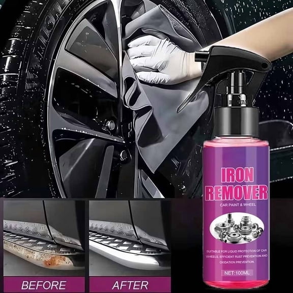 Honmine 3.4 fl oz Wheel Rim Rust Remover Car Hub Cleaner, Rust Removal Refinishing and Anti Oxidation, Wheel Cleaner for Rims Brake Dust