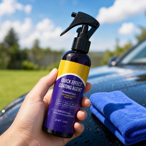 Honmine 3.4oz Ceramic Car Coating Spray, Hydrophobic Paint Sealant Gloss Enhancement, Protection Kit for Car Motorcycle Boat RV Paint