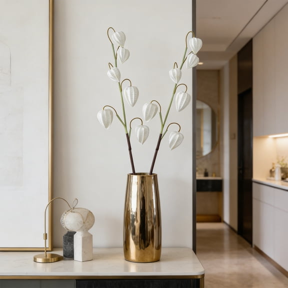 Honmine Artificial Fruit Clusters, Simulation Floral Fruit Picks for Home Decor, Fake Lantern Fruit Accents for Wedding Centerpiece, Living Room Bowl, Table Arrangement