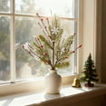 thumbnail image 1 of Honmine Artificial Pine Picks Red Berry Branches Spray with Green Pine Needles, Christmas Pine Needle Berries Branches Pine Cone Picks for Christmas Wreath Decorations Xmas Tree, 1 of 6