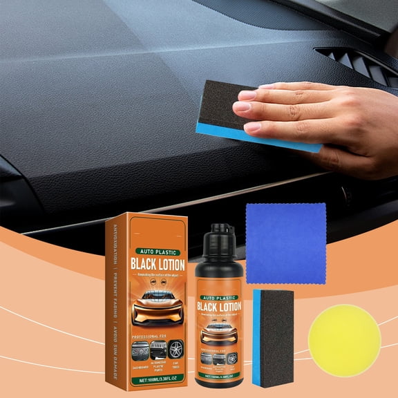 Honmine Automobile Beauty Restoration And Repair, Blackening And Shining Care Plastic Refurbishing Agent 100ml, Restorer For Trim, Bumper, Dashboard