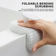 thumbnail image 1 of Honmine Bathroom Cleaning Brush, Bathtub Scrubber, Shower Brush for Cleaning, Bathroom Scrubbing Flexible Floor Scrubber, Non-Slip Scrubbing Supplies with Handle, 1 of 8
