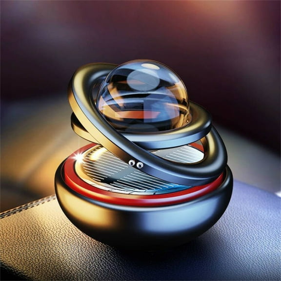 Honmine Car Air Freshener Solar Energy, Solar-Powered Car Air Freshener & Aroma Diffuser, Rotating for Car Interior, Automatic Rotation Dashboard Decoration