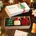 thumbnail image 1 of Honmine Christmas Gift Set with Scented Candles, Handmade Christmas Tree Candle Gift Box, Xmas Tealight Candles Ornaments with Holiday Card for Home, Party, Bedroom, Table Decoration, 1 of 1