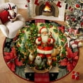 thumbnail image 1 of Honmine Christmas Tablecloth with Santa Decoration, Festive Holiday Mood for Dining, Christmas Day Party Table Cover for Home, Event, Seasonal, 1 of 6