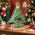 thumbnail image 1 of Honmine Christmas Tree Desktop Ornaments, Kits for Adults-Diamond Art Acrylic Paint by Numbers,Desktop Christmas Decorations,Christmas Tree DIY Kits for Home Decor Office Decor, 1 of 3
