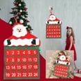 thumbnail image 1 of Honmine Christmas Velvet Santa Wall Calendar, Festive Holiday Countdown Decoration, Hanging Advent Calendar for Home, Office, Xmas Party, Seasonal Decor, 1 of 8