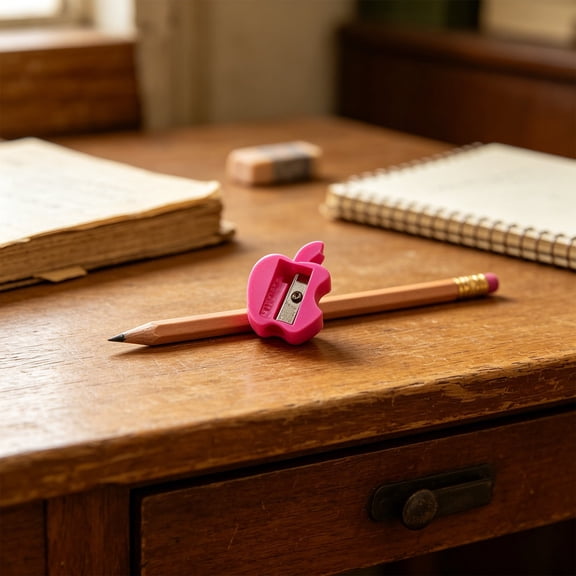 Honmine Colorful Pencil Sharpener Manual Pencil Cutter, Shape Sharpener Single Pack Assorted Color, Small Sharpener for Pencil Case