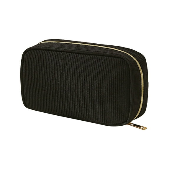 Honmine Cosmetic Bags Cosmetic Bag Corduroy Travel Cosmetic Bag Portable Makeup Storage Bag Purses Women Zipper Make Up Organizer Storage Clutch Beauty Case Pouch for Storing Cosmetics