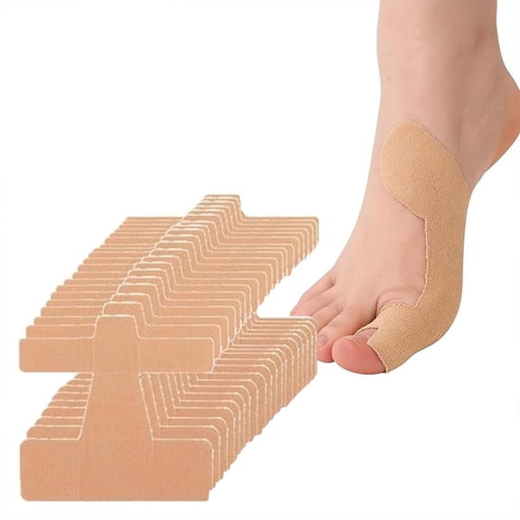 Honmine Cut Bunion Corrector Kinesiology Tape 20 Pack, Breathable Elastic Bunion Relief Sticker, For Big Toe Alignment Waterproof Adhesive Foot Support Patch