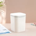 thumbnail image 1 of Honmine Desktop Trash Bin, High Appearance Mini Storage Basket, Small Garbage Can for Bedroom, Office Desk, Bathroom, Vanity, Snap Lid, Easy Clean Plastic, 1 Gallon Size, 1 of 6