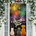thumbnail image 1 of Honmine Door Hanging Decoration, New Year Themed Door Cover with Celebration Pattern, Festive Tapestry for Entryway, Party Setting, Seasonal Home Decor, 1 of 9