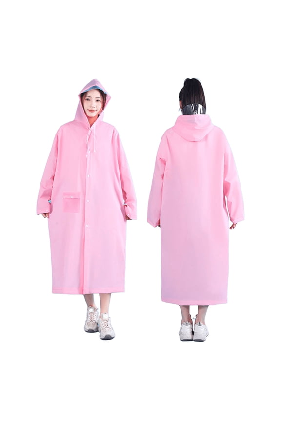 EVA Waterproof Raincoat, Lightweight and Portable for Outdoor Travel, Hiking, and Daily Activities, Hooded Jacket for Wet Weather Protection