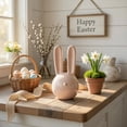 thumbnail image 1 of Honmine Easter Ceramic Bunny, Cute Rabbit Figurine Ornament, Desktop Living Room Decor, TV Cabinet Tabletop Statue, 1 of 9