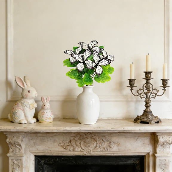 Honmine Easter Cutouts Bouquet Picks, Holiday Party Floral Accessories, Desktop Decorative Branches for Spring, Table Decor