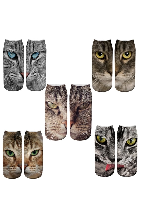 Face Print Socks, Cute Mid-Calf Design with 3D Pattern, Unisex Socks for Everyday Wear, Gift Giving, Casual Outfits
