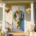 thumbnail image 1 of Honmine Festival Door Cover, Holiday Printed Door Curtain, Easter Themed Wall Hanging, Seasonal Front Door Decor, Party Decoration Door Banner, 1 of 6