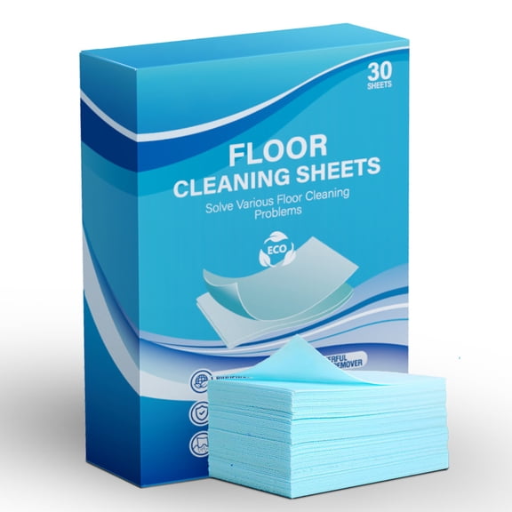 Honmine Floor Cleaning Sheets 30pc, Concentrated Multipurpose Floor Cleaner Sheets for Wood Tile Vinyl Floors, Dissolving No Residue Floor Wash Tabs for Mop, Sprayer, Bucket