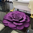 thumbnail image 1 of Honmine Flower Shaped Diatomaceous Earth Mat, 3D Visual Doorway Foot Mat, Non-Slip Bathroom Absorbent Stone Floor Rug, 1 of 6