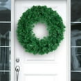 thumbnail image 1 of Honmine Green Christmas Wreath for Front Door, DIY Plain Wreaths for Xmas Wreath Decor, Wall Hanging Front Door Artificial Christmas Wreaths Making Supplies for Outdoor Indoor Decoration, 1 of 9