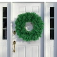 thumbnail image 1 of Honmine Green Christmas Wreath for Front Door, DIY Plain Wreaths for Xmas Wreath Decor, Wall Hanging Front Door Artificial Christmas Wreaths Making Supplies for Outdoor Indoor Decoration, 1 of 9