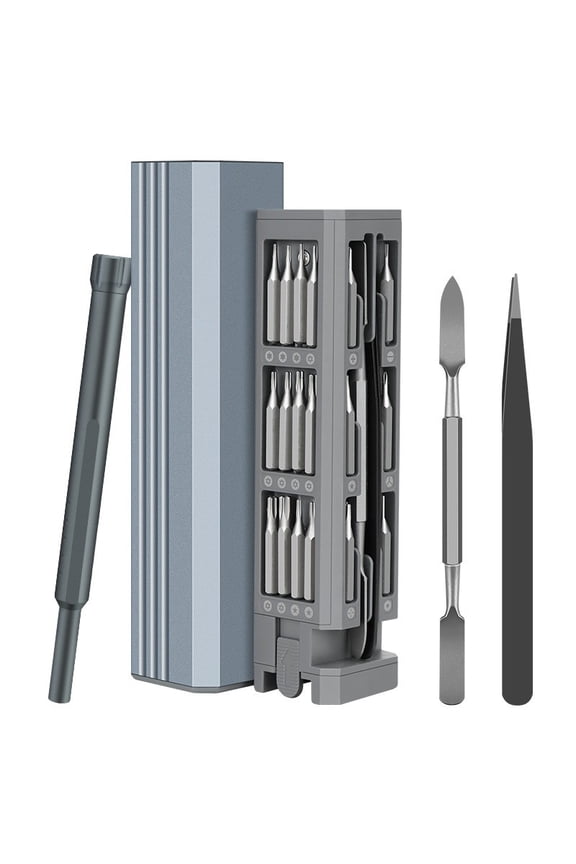 Precision Screwdriver Set, Portable 44 in 1 Repair Tool, Multi-Bit Computer Kit with Magnetic Tips, Electronic Maintenance Gear for Device Watch Glasses Camera, Daily Fixing Helper