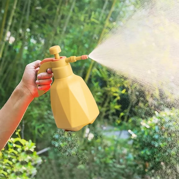 Honmine Pressurized Spray Bottle for Plants, Garden Mister with Fine Mist Nozzle, Handheld Pressure Sprayer for Watering, Cleaning, Hair, DIY Crafts