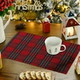 thumbnail image 1 of Honmine Red Plaid Snowflake Christmas Tablecloth, Tartan Table Cloth Decorations, Winter Holiday Tablecloths for Rectangle Tables Parties Dining Farmhouse Kitchen Decor, 1 of 6