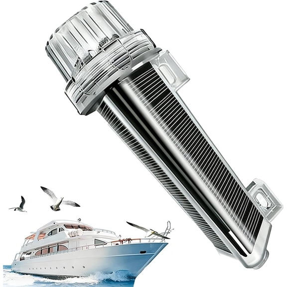 Honmine Solar Approved Waterproof Emergency Flare for Boats Fishing Rafts and Buoys, Solar Boating Safety Signal Light, LED Flash Strobe for Kayak Dock
