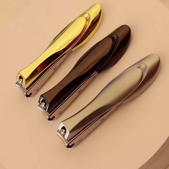 Honmine Stainless Steel Nail Clippers, Built-in Nail File with Nano Blade Precision, Effortless Nail Trimming Tool for Personal Care, Grooming, Manicure