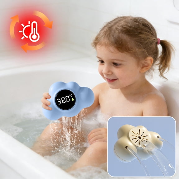 Honmine Water Thermometer for Bath, Floating Digital Temperature Gauge for Tub, Baby Bathing Water Temp Meter for Pool Home Nursery