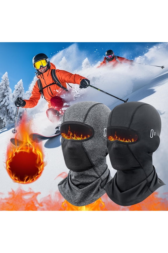Winter Outdoor Windproof Motorcycle Hood, Fleece Scarf for Warmth Protection, Skiing Face Mask for Cold Weather, Riding Face Cover for Activities