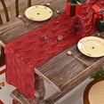 thumbnail image 1 of Honmine Xmas Tree Christmas Table Runner, Seasonal Winter Kitchen Dining Table Decoration Seasonal Winter Xmas Cottage Dinner Runner for Elegant Home Party Holiday Decor, 1 of 6