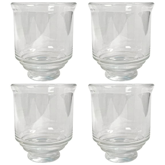 HonoDing Ceiling Lamp Replacement Lampshade set of 4, Cellophane, Replacement Bell Glass Ceiling Fan Lampshade Kit, Easy to Install