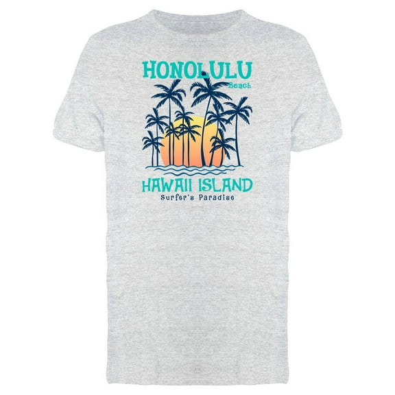 Honolou Beach Hawaii Island Tee Men's -Image by Shutterstock