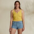 thumbnail image 1 of Honolua Surf Co. Hawaii Women's Sunshine Girl Ribbed Knit Tank Top Shirt (Small, Pineapple Butter), 1 of 5