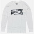 thumbnail image 1 of Honolua Surf Co. Men's Po-Uhi Poipu Long Sleeve Tee T-Shirt (Small, White), 1 of 1