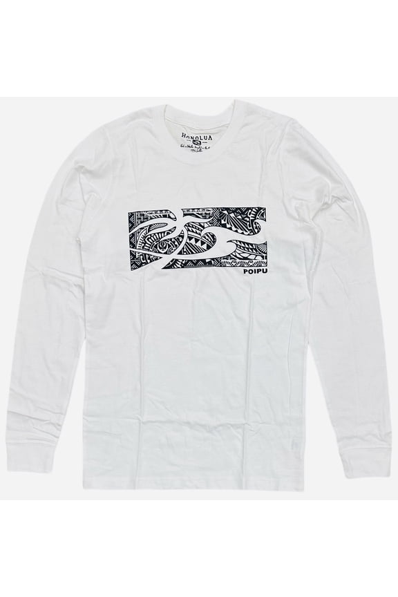 Co. Men's Po-Uhi Poipu Long Sleeve Tee T-Shirt (Small, White)