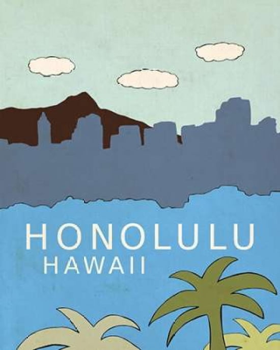 Honolulu Canvas Art - Lisa Barbero (24 x 30)