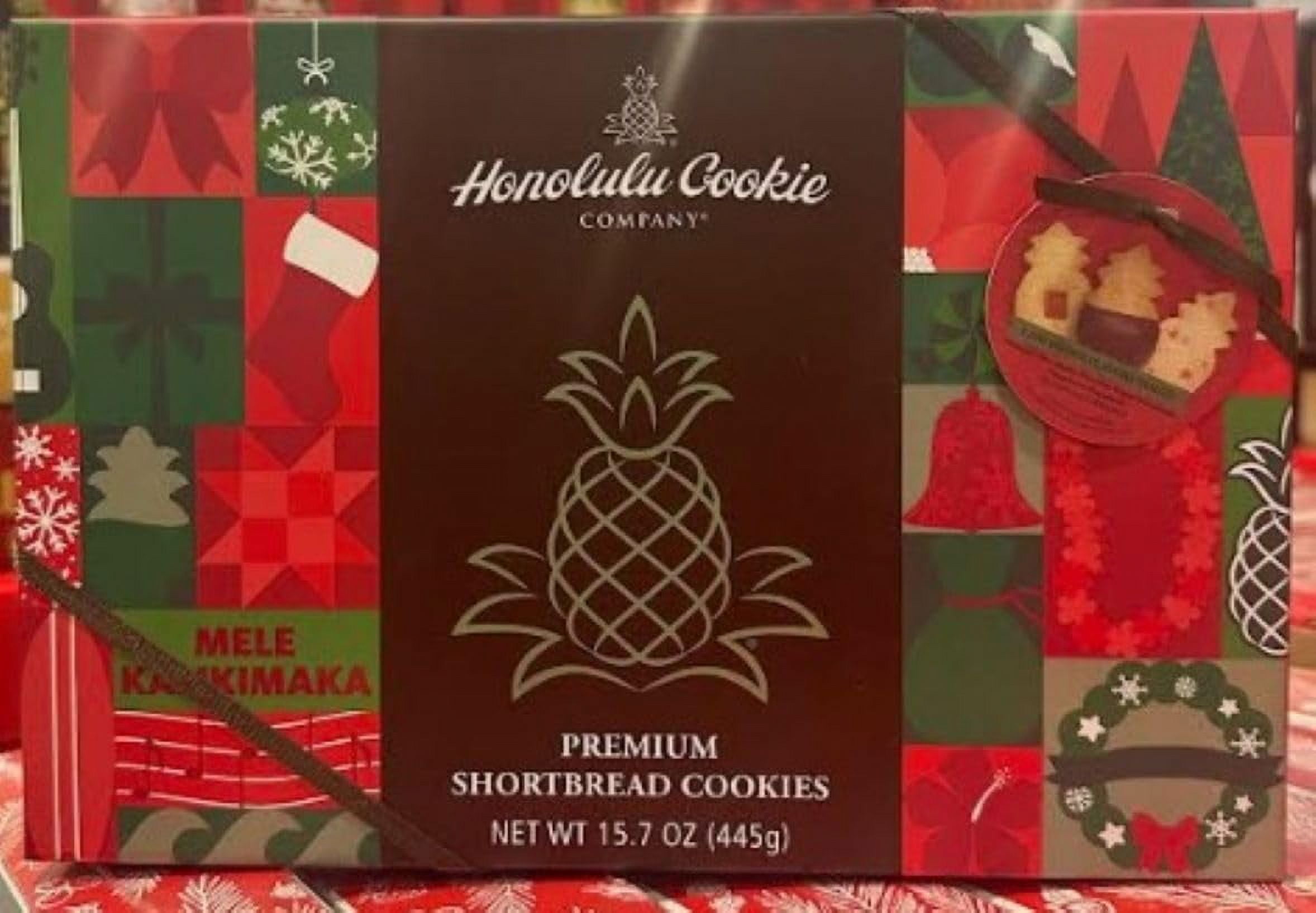 Honolulu Cookie Company Premium Shortbread Cookies Holiday Gift Box 30