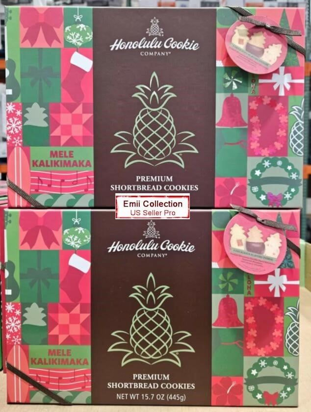 Honolulu Cookie Company Premium Shortbread Varity Cookies Gift Box 15