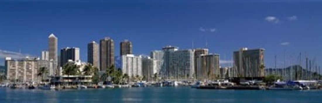 Honolulu Hawaii Canvas Art - Panoramic Images (18 x 6)