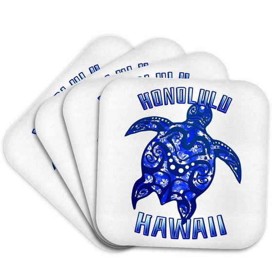 3drose, Honolulu Hawaii Sailing Nautical Anchor If You Love Boating., Set of 4 Coasters - Soft