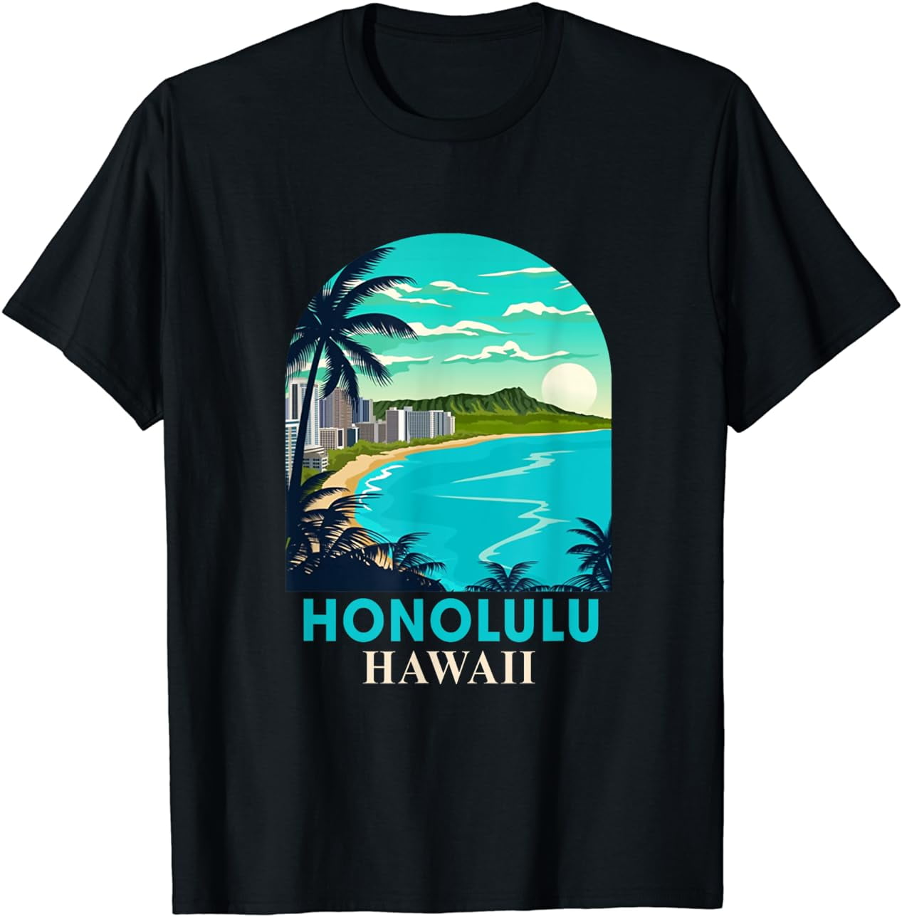 Honolulu Hawaii Summer Vacation Honolulu Souvenir Hawaiian T-Shirt ...