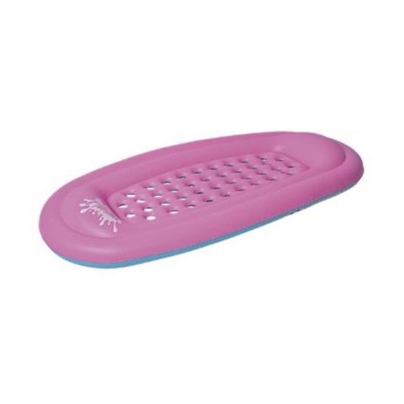 Honolulu Inflatable Swimming Pool Reversible Lounger Mattress Raft Float, Pink & Blue - 72.5 in.