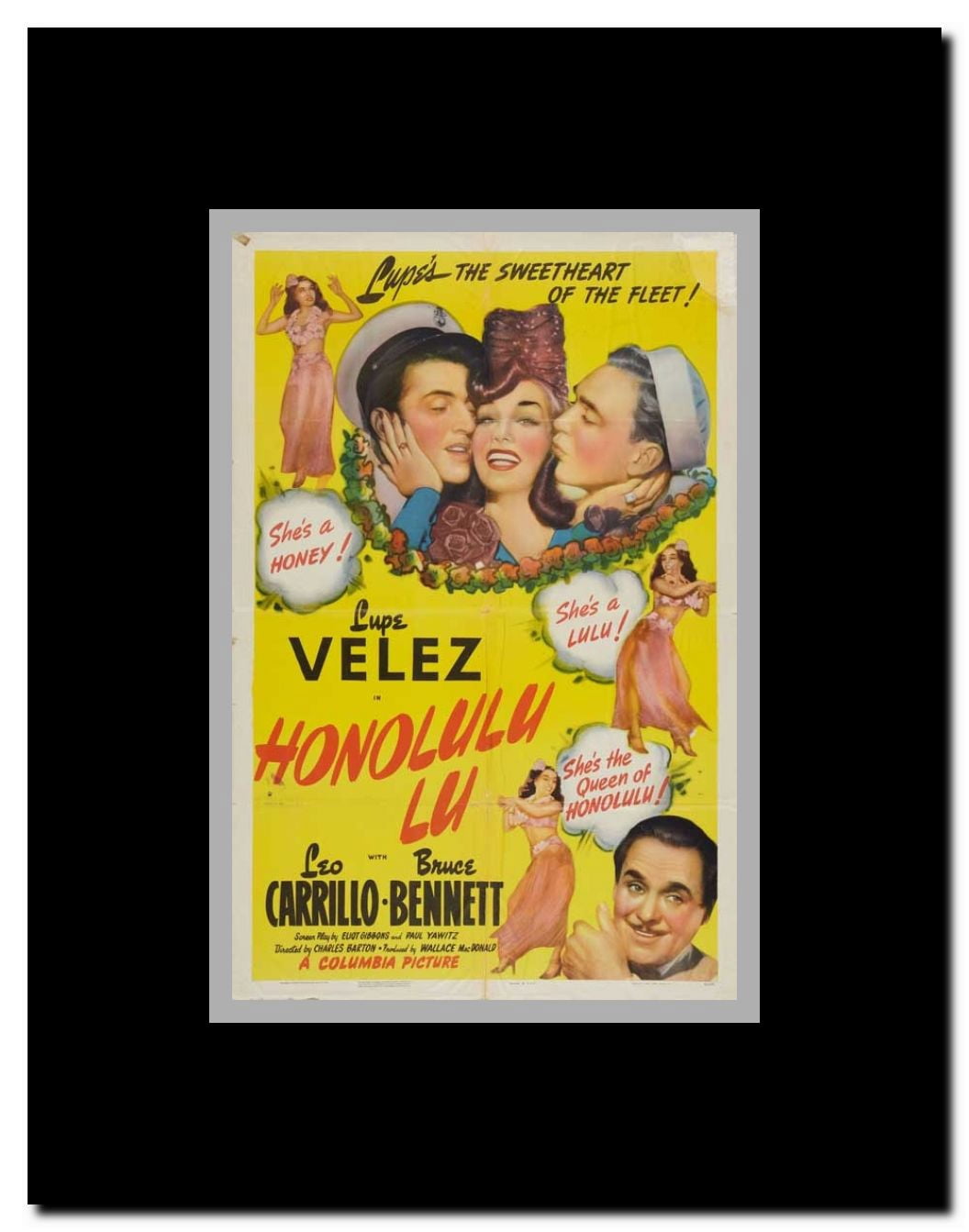 Honolulu Lu Framed Movie Poster