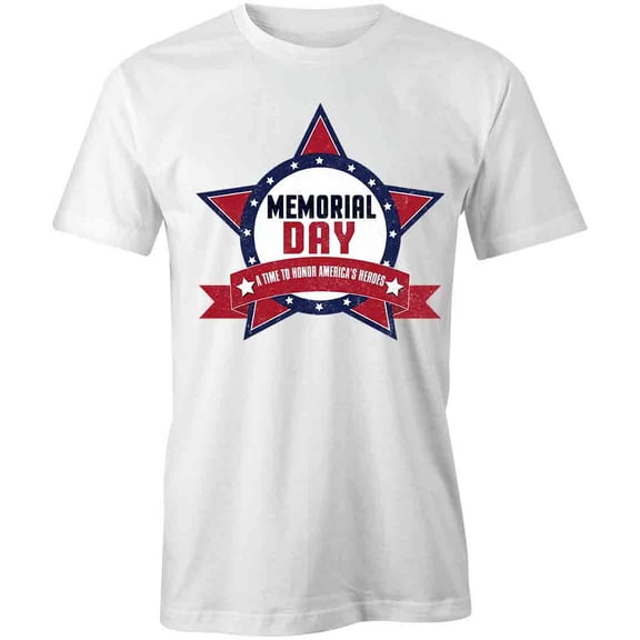 Honor America's Heros T-Shirt | Patriotic American White Tee Gift